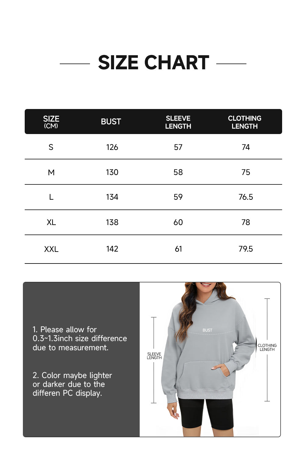 Hooded sweatshirt with a loose and casual design