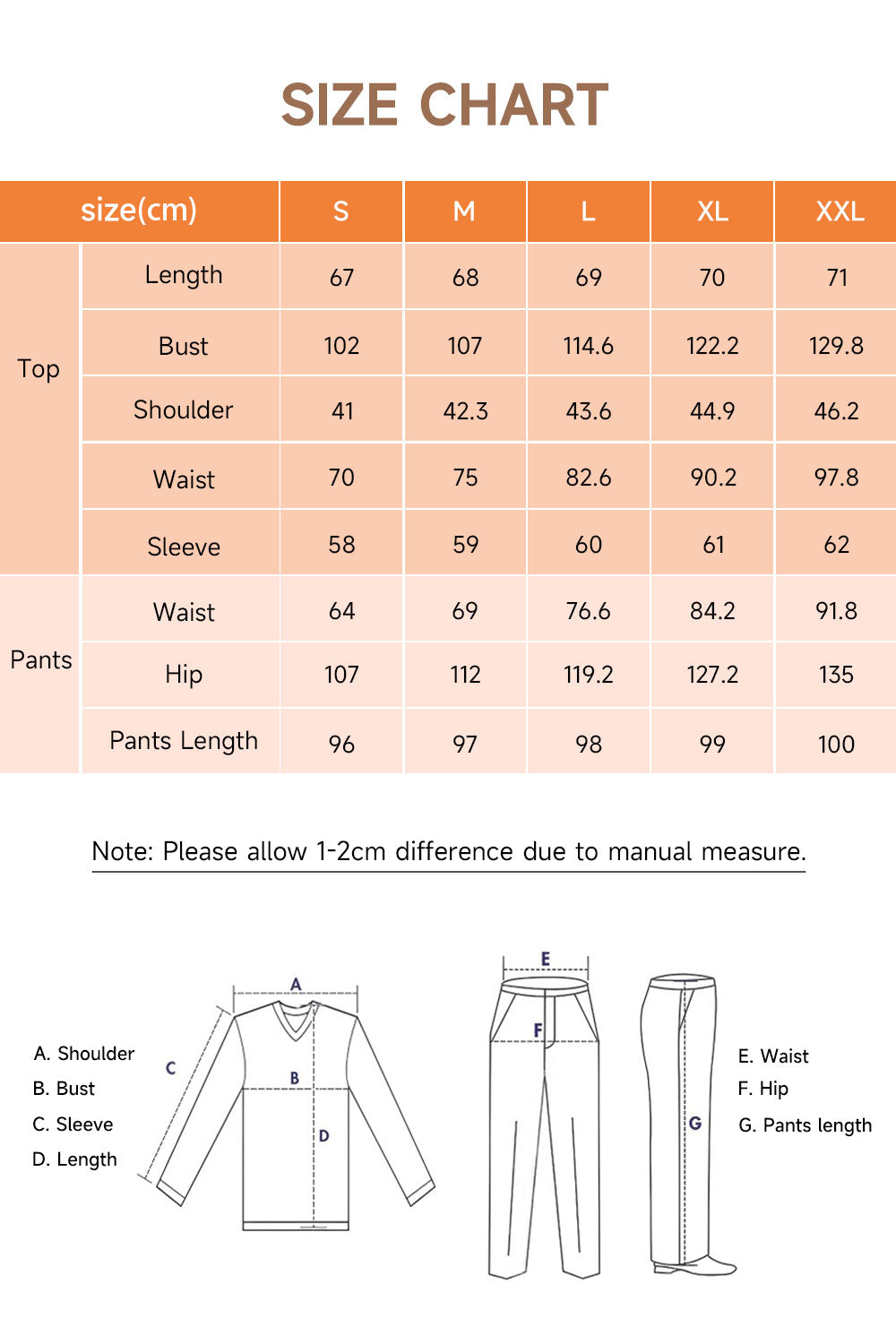 Long - Sleeved Top and Trousers Pajama Set with Open - Collar and Button - Front Design