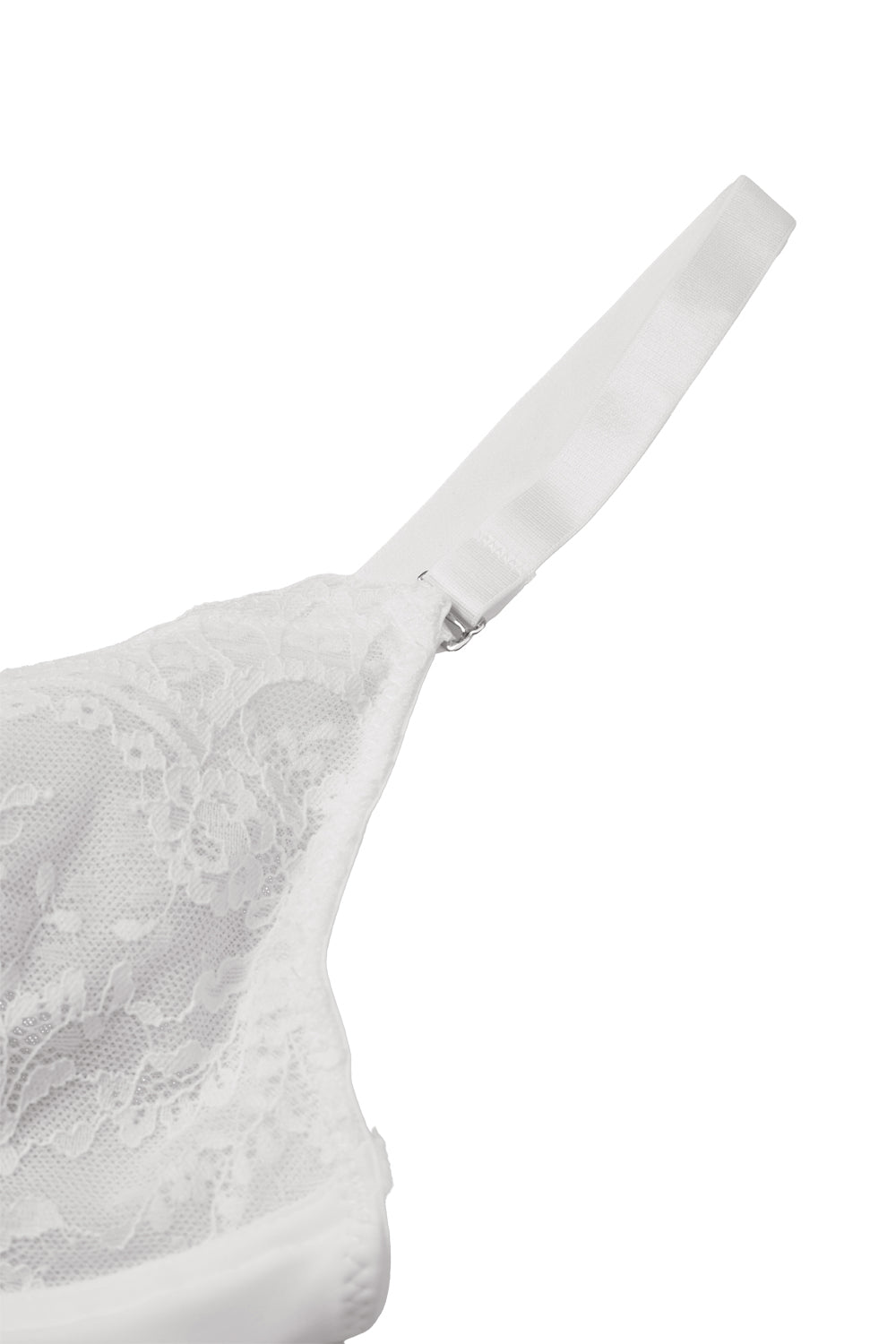 Lace One - piece Body Shaper with Abdominal Control and Adjustable Shoulder Straps