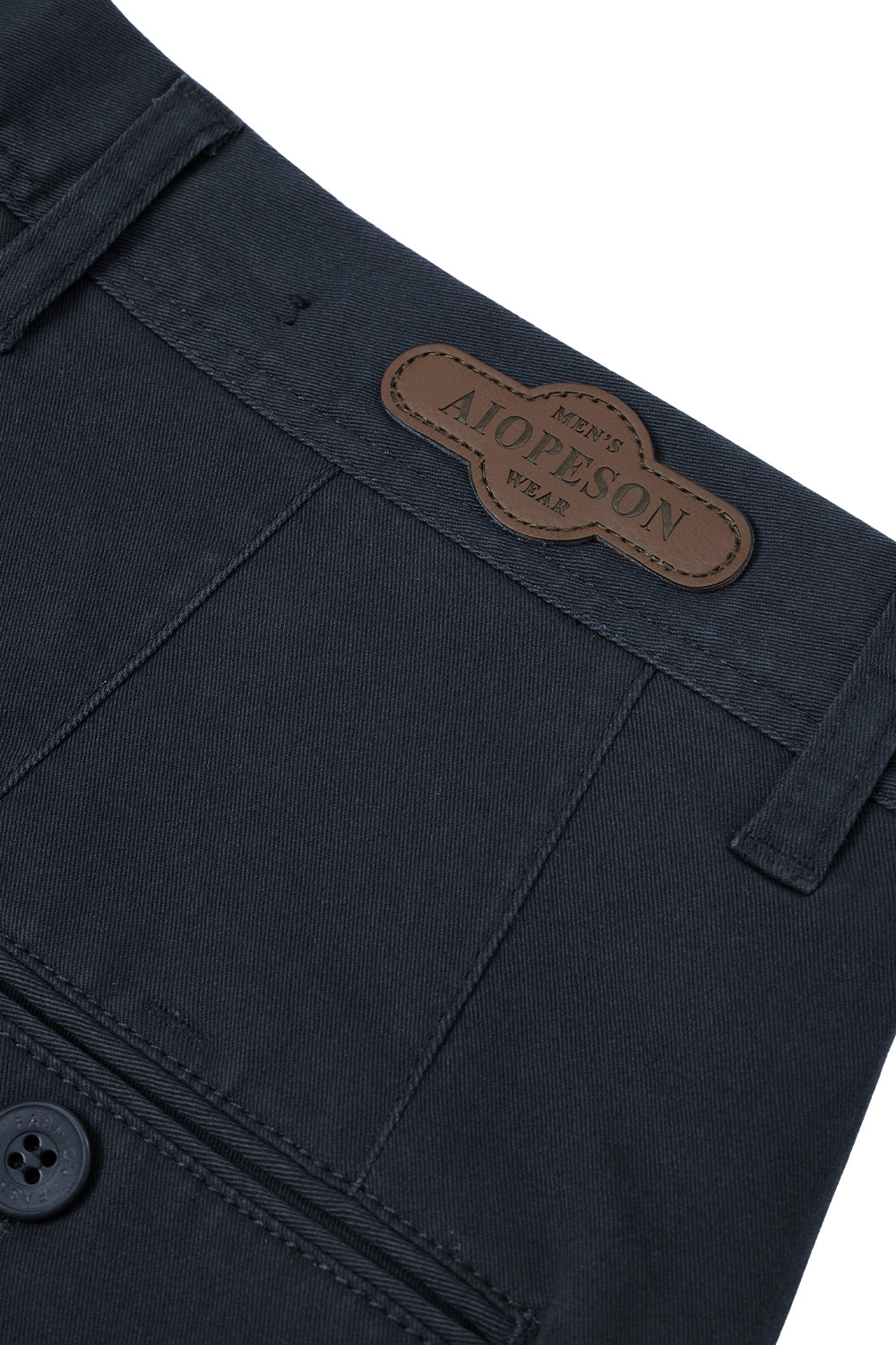 Straight Leg Chinos Trousers for Business Casual