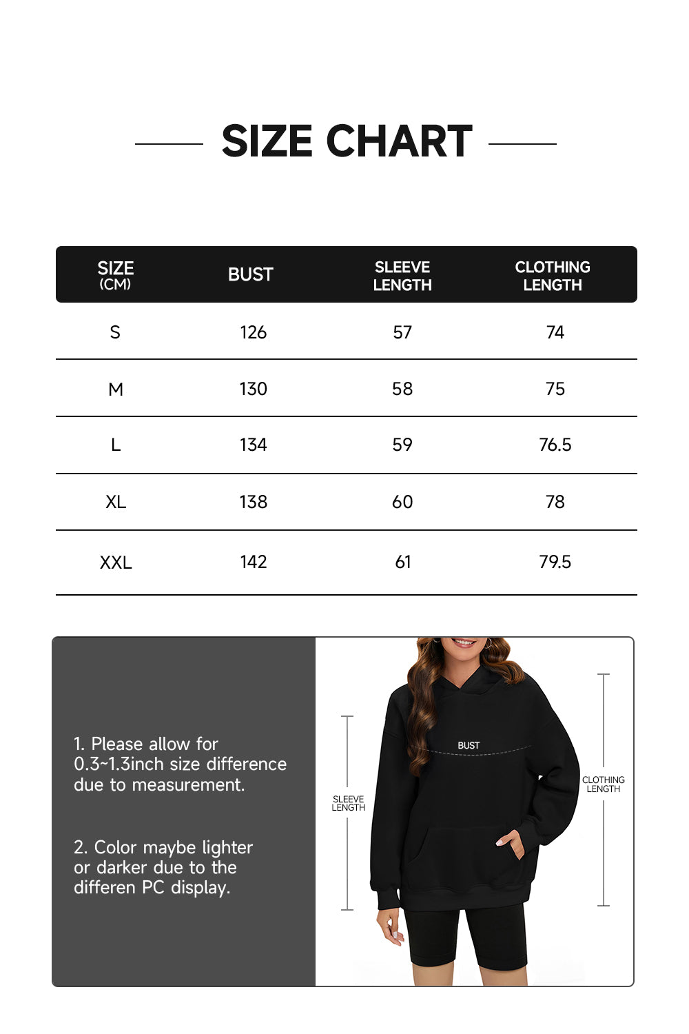 Hooded sweatshirt with a loose and casual design