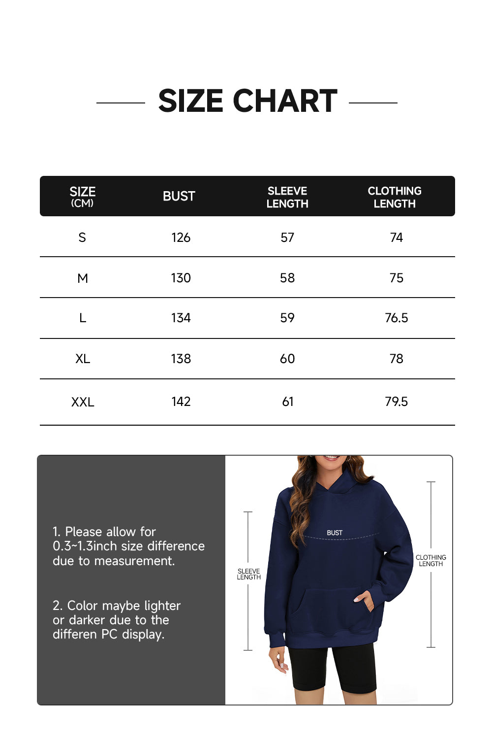 Hooded sweatshirt with a loose and casual design