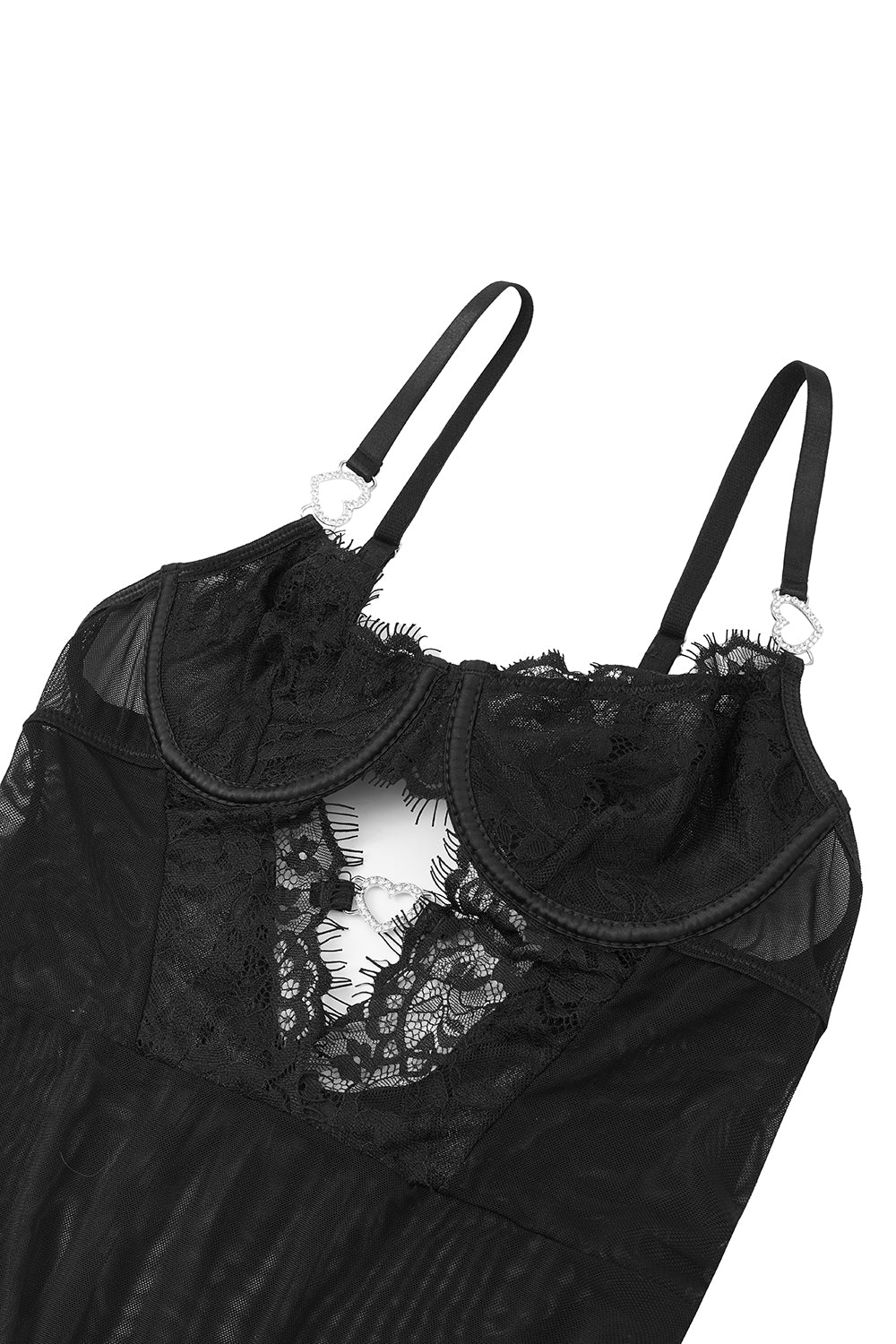 Sexy Bodysuit Lingerie Set with Garter Belt