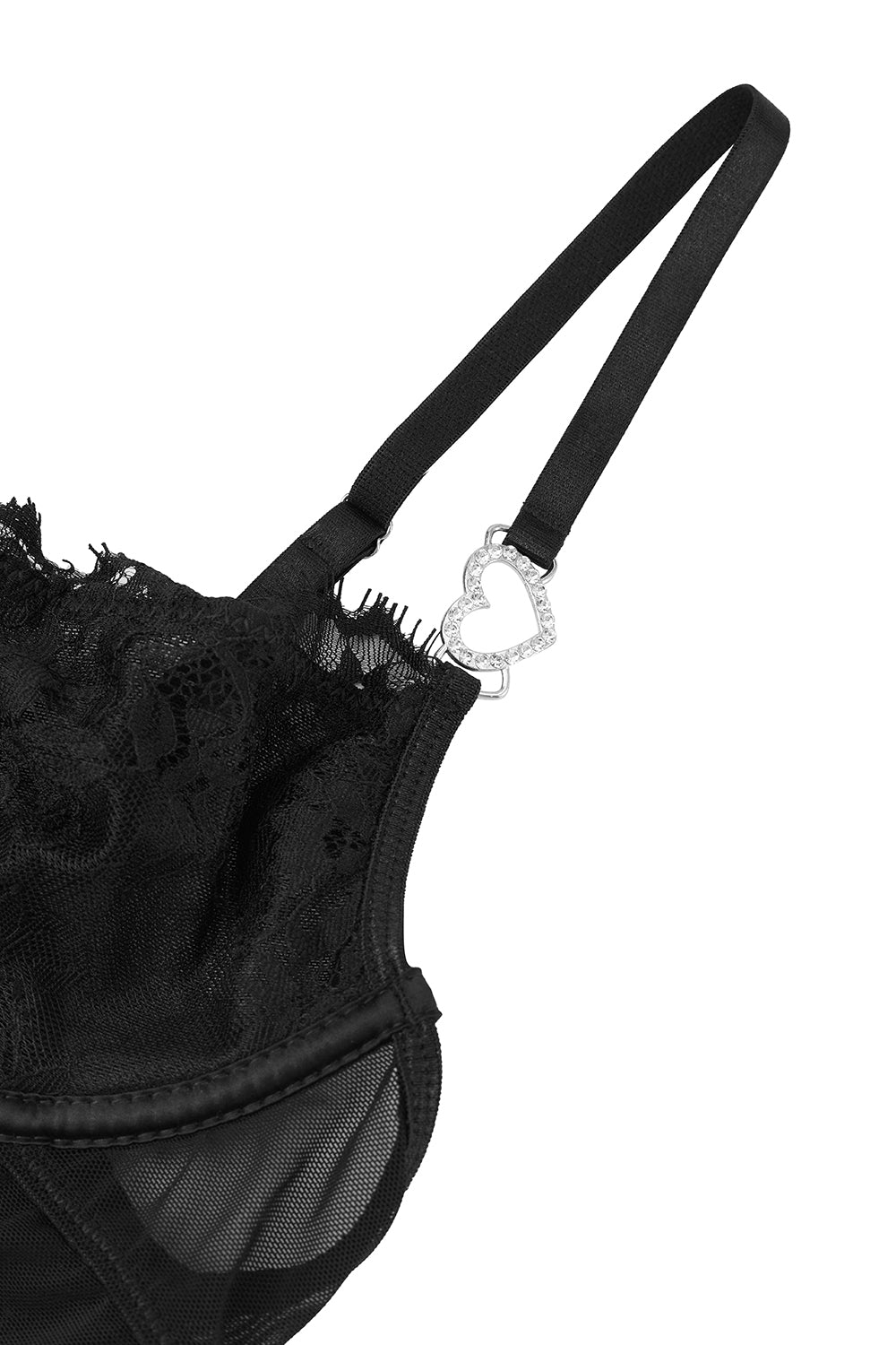 Sexy Bodysuit Lingerie Set with Garter Belt