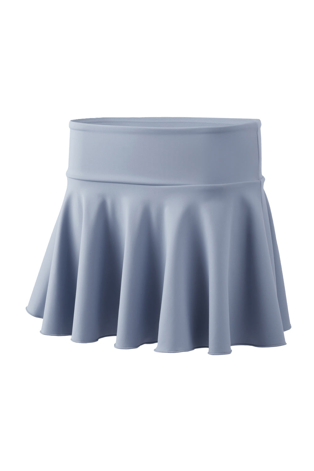 High - waisted Pleated Mini Skirt in Skort Style