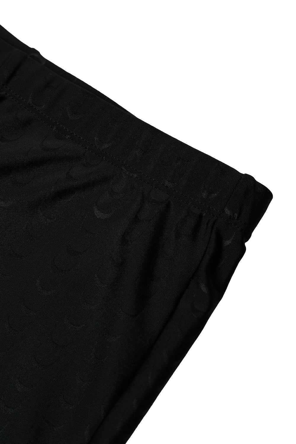 Men's Boxer Swim Shorts with Black Sharkskin Print