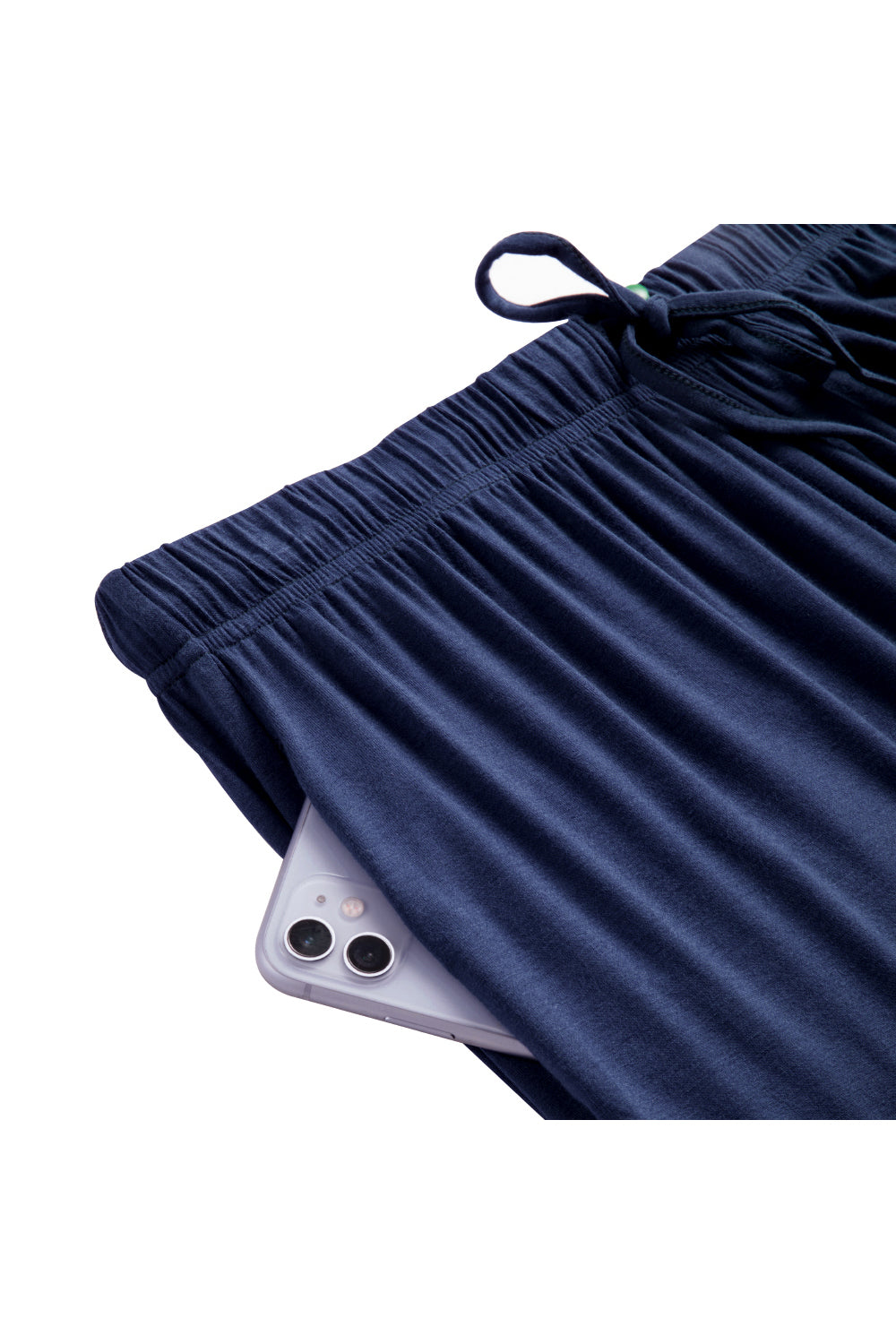 Long - Sleeved Top and Trousers Pajama Set with Open - Collar and Button - Front Design