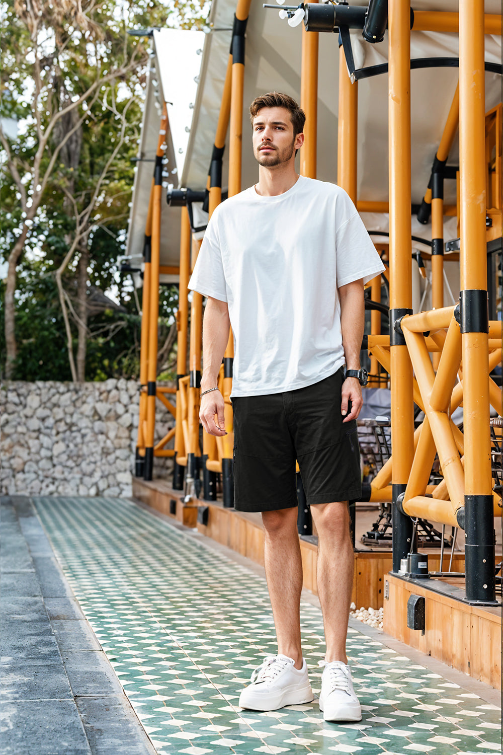Workwear Five Inch Shorts with Multi-Pocket