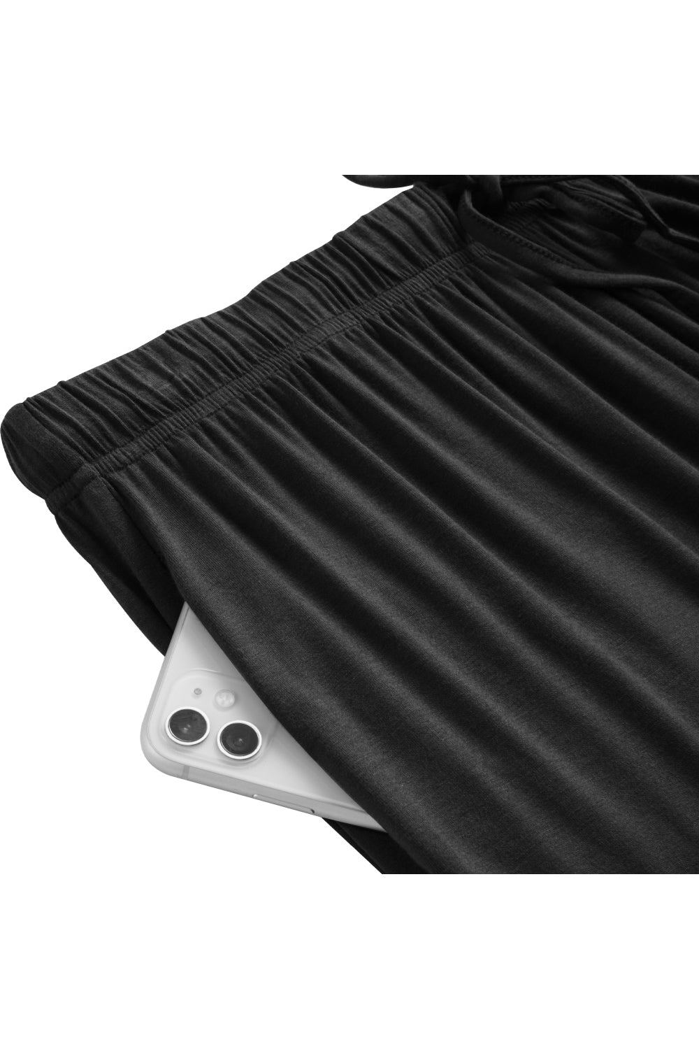 Long - Sleeved Top and Trousers Pajama Set with Open - Collar and Button - Front Design