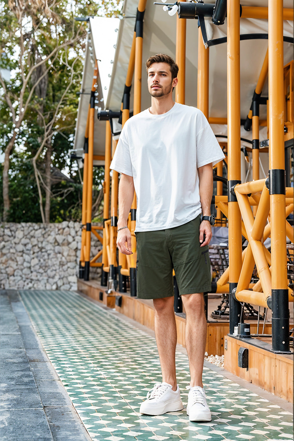 Workwear Five Inch Shorts with Multi-Pocket