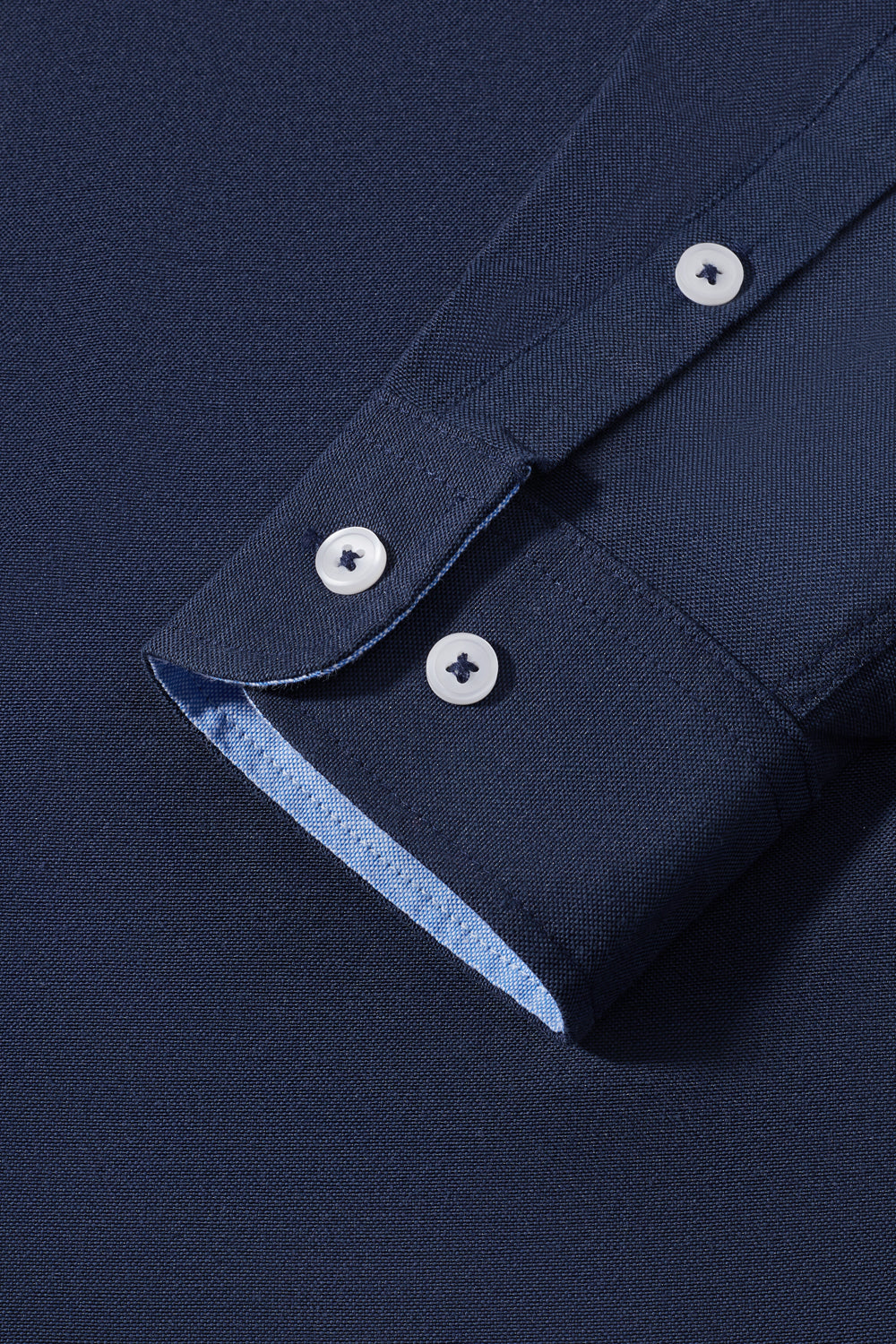 lim Fit Long Sleeve Shirts with Button - down Collar
