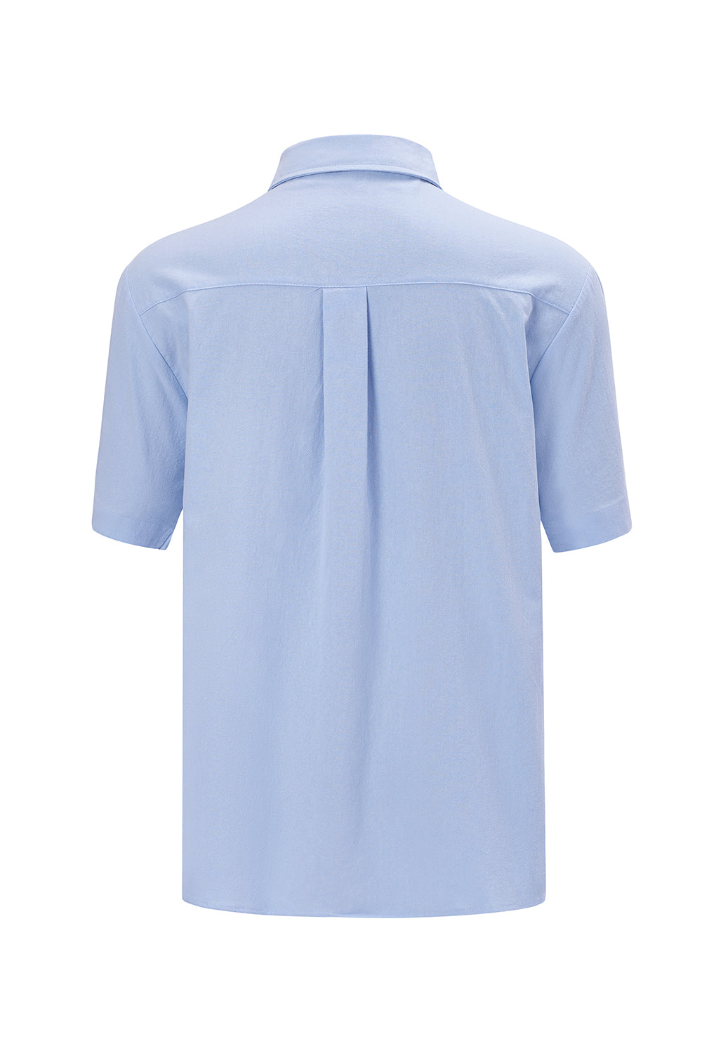 Men's  Cotton Short sleeve Shirt in Solid Color